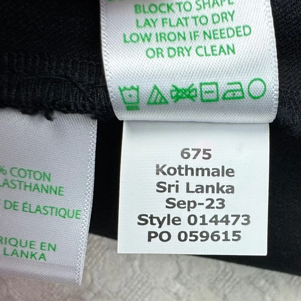 Lilly‎ Pulitzer Kidman Bi-Stretch Pants Women Size 10 Black Bootcut Quiet Luxury - Picture 5 of 13